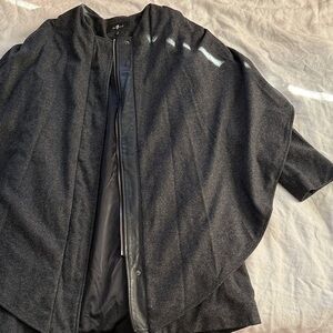 7 for all mankind wool-blend cape coat